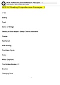 &lpar;20222023&rpar; HESI A2 Reading Comprehension Passages - 1