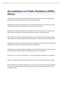 Accreditation in Public Relations &lpar;APR&rpar; - Ethics 2023 with 100&percnt; correct answers