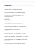 PMG test 2 exam 2023 with 100&percnt; correct answers