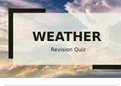 Weather Revision Quiz