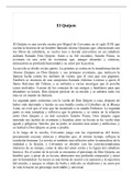 Resumen El Ingenioso Hidalgo Don Quijote de La Mancha, ISBN: 9782291029229  Lengua Castellana y Literatura