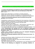 HIPAA and Privacy Act Training &lpar;CHALLENGE EXAM&rpar;