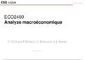 ECO2400 Analyse macroéconomique
