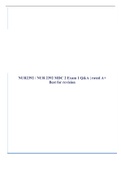 NUR2392 &sol; NUR 2392 MDC 2 Exam 1 Q&A &vert; rated A&plus; Best for revision
