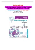 Test Bank for Timby's Introductory Medical-Surgical Nursing 13th Edition by Moreno