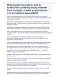 Mississippi Insurance Laws & Rules&lpar;Pre-Licensing study material from multiple chapter examinations and simulation exams&rpar;2023