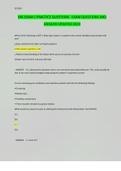 546 EXAM 1 PRACTICE QUESTIONS EXAM QUESTIONS AND ANSWER UPDATED 2023