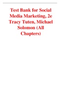 Social Media Marketing 2e Tracy Tuten Michael Solomon (Test Bank)