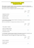 C722 Pre-Assessment &ndash; Project Management &lpar;PHEO&rpar;