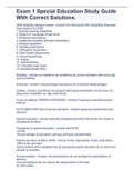 Exam 1 Special Education Study Guide With Correct Solutions&period;