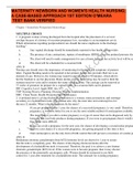 MATERNITY NEWBORN AND WOMEN'S HEALTH NURSING&semi; A CASE-BASED APPROACH 1ST EDITION O'MEARA  TEST BANK VERIFIED SOLUTIONS GRADED A&plus;