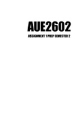 AUE2602 ASSIGNMENT 1 PREP 2023