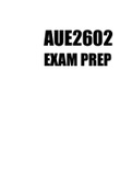AUE2602 EXAM PREP 2023
