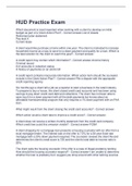 HUD Practice Exam with 100&percnt; Correct Answers 2023