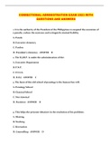 CORRECTIONAL ADMINISTRATION EXAM 2023 WITH QUESTIONS AND ANSWERS