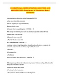 CORRECTIONAL ADMINISTRATION QUESTIONS AND ANSWERS 2023 &lpar;Compilation of Criminology Board Questions&rpar;