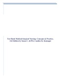 Test Bank Medical-Surgical Nursing- Concepts & Practice, 3rd Edition by Susan C. deWit, Candice K. Kumagai