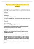 Probation and Parole Practice Questions and Answers
