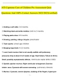 ATI Capstone Care of Children Pre Assessment Quiz&sol; Questions And Answers&period; Latest Update Download&period;