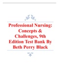 Professional Nursing: Concepts & Challenges, 9th Edition Test Bank By Beth Perry Black