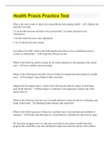 Health Praxis Practice Test &lpar;133 Questions with 100&percnt; Correct Answers&rpar;