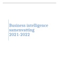 Samenvatting  Business Intelligence