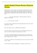 Health Related Fitness Review &lpar;Physical fitness&rpar;