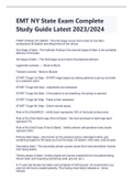 NYS EMT EXAMS PACKAGE DEAL- BUNDLE CONTAINS EXAMS AND LATEST STUDY GUIDES 203/2024- DOWNLOAD FOR GOOD GRADES