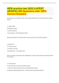 Bundle for HESI Exams Compilation | Verified | Guaranteed Success