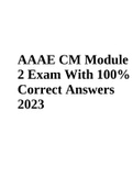 AAAE Module 2 Exam With 100% Correct Answers 2023
