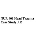 NUR 401 Head Trauma Case Study J.R