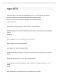 wgu d033 exam 2023 with 100&percnt; correct answers