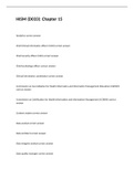 HISM &lpar;D033&rpar;&colon; Chapter 15 exam 2023 with 100&percnt; correct answers