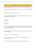 AAFP Family Medicine Board EXAM Review 585 Questions with 100&percnt; Correct Answers