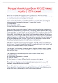 Portage Microbiology Exam &num;5 2023 latest update &vert; 100&percnt; correct