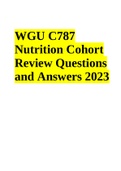 WGU C787 Nutrition Review Questions and Answers 2023