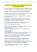 Heme Immunotherapy and antineoplastics Exam 2023 with complete solution