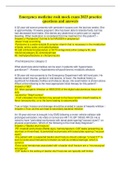 Emergency medicine rosh mock exam 2023 practice questions and answers