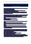 Psych NP review&lowbar;ANCC questions and answers 2023