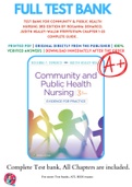 Test Bank For Community & Public Health Nursing 3rd Edition By Rosanna DeMarco&semi; Judith Healey-Walsh 9781975111694 Chapter 1-25 Complete Guide &period;