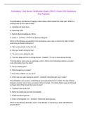 ANCC Bundled Exams With All Correct Questions And Answers