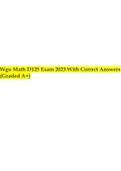 Wgu Math D125 Exam 2023 With Correct Answers &lpar;Graded A&plus;&rpar;&period;