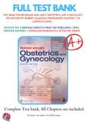 Test Bank For Beckmann and Ling's Obstetrics and Gynecology 8th Edition By Robert Casanova 9781496353092 Chapter 1- 50 Complete Guide . 