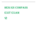 HESI RN COMPASS EXIT EXAM  V2 2023 QUESTIONS & ANSWERS LATEST UPDATE