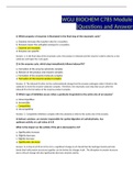 WGU BIOCHEM C785 Module 3 &lpar;Questions and Answers&rpar;