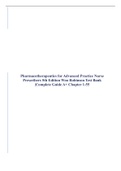 Pharmacotherapeutics for Advanced Practice Nurse Prescribers 5th Edition Woo Robinson Test Bank |Complete Guide A+ Chapter 1-55