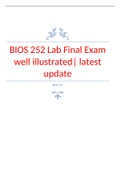   BIOS 252 Lab Final Exam well illustrated&vert; latest update