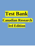 Canadian Research Test Bank 3rd Edition