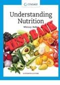 Understanding Nutrition 16th Edition by Whitney and Sharon  Rolfes - All Chapters 1-20 &vert; TEST BANK  