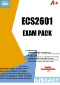 ECS2601 EXAM PACK 2023